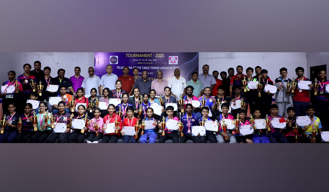 Ali, Harshitha and Saanvi clinch table tennis titles