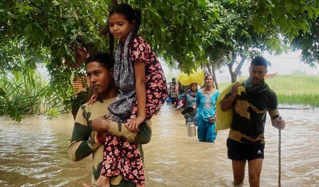 Punjab floods: Thousands stranded on rooftops as rescue, relief ops intensify