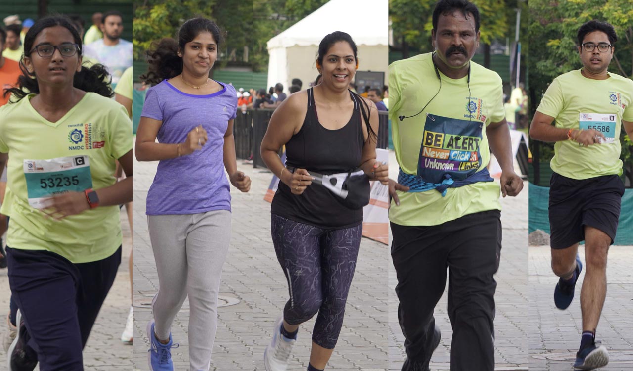 Over 8,000 join 5K curtain raiser of NMDC Hyderabad Marathon