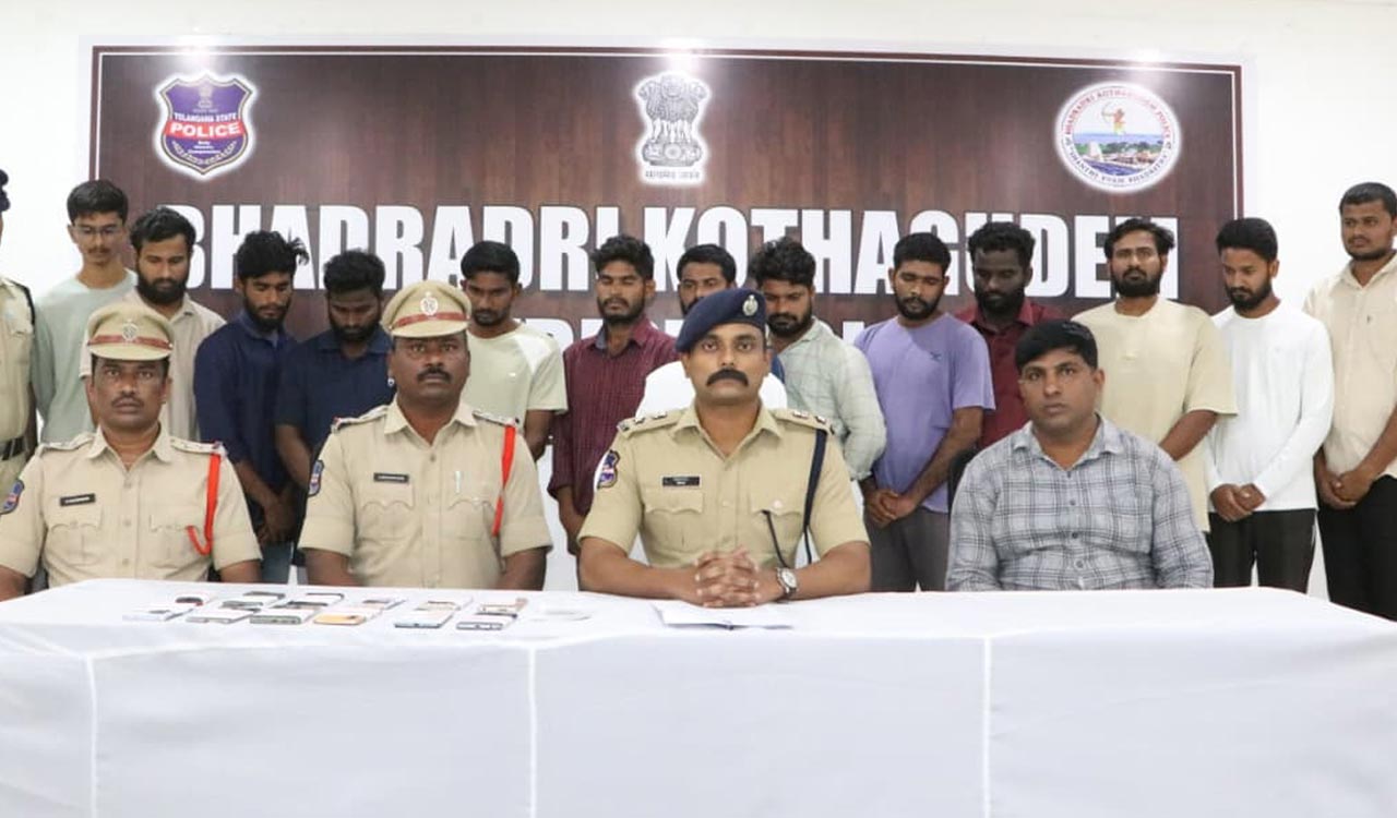 Kothagudem police arrest 13 persons involved in cybercrimes