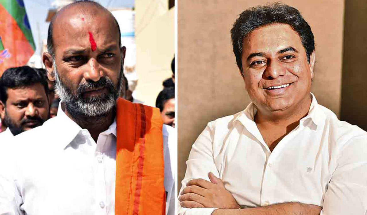 KTR serves legal notice to Bandi Sanjay over phone tapping allegations