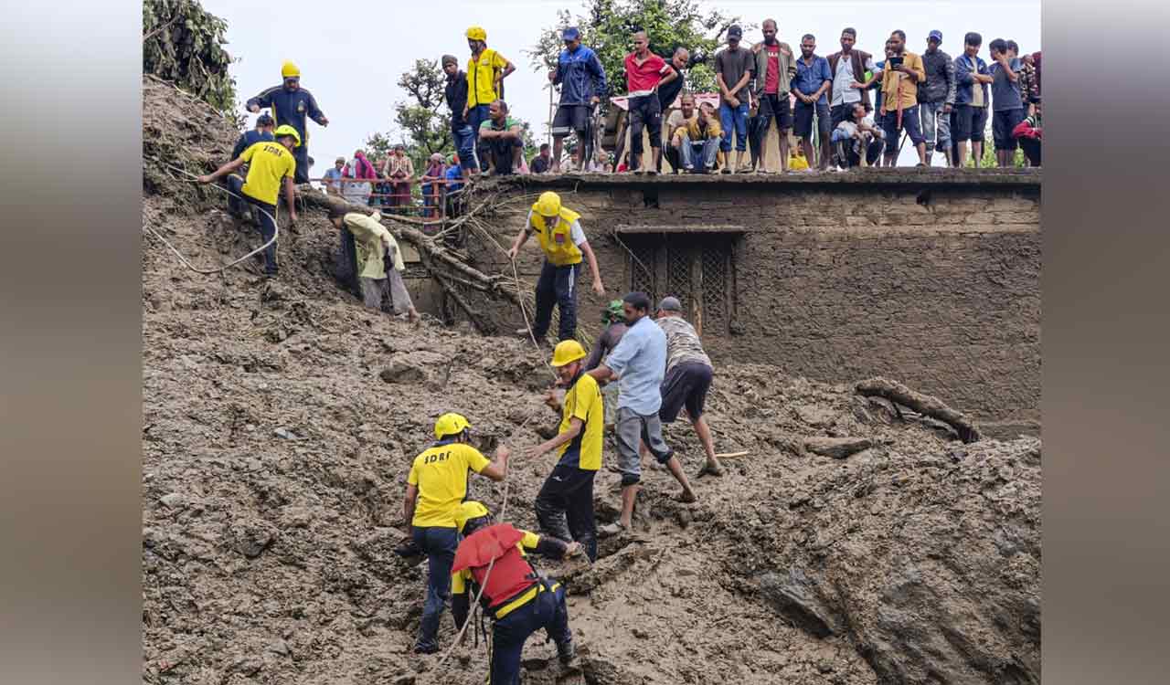 Cloudburst and landslides in Uttarakhand kill four, families trapped under debris