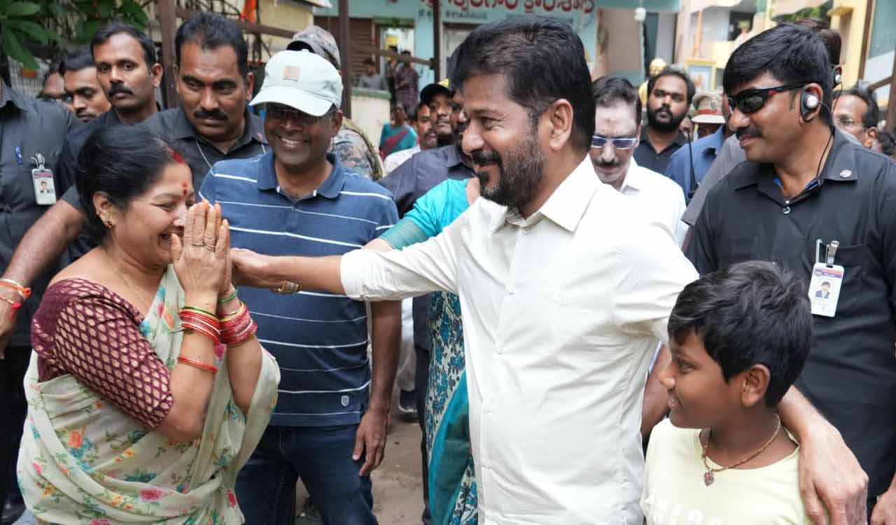 CM Revanth conducts surprise inspection of rain-hit Hyderabad localities, orders quick action