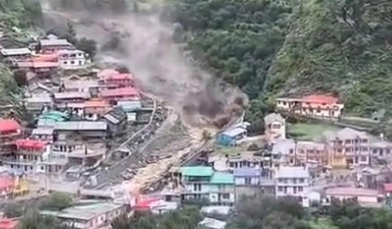 Watch: Cloudburst washes away village in Uttarkashi’s Dharali region leaving several missing