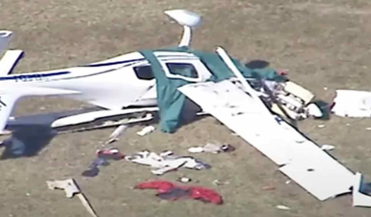 Light plane crashes in Kazakhstan, two dead; small US plane lands in fire incident