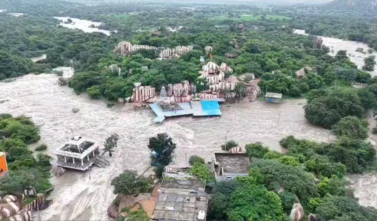 Watch: Rains bring out nature’s beauty at Edupayala temple in Medak