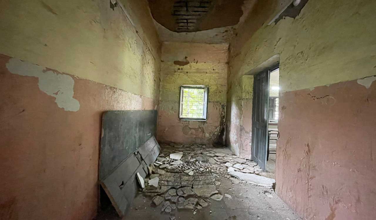 Students risk lives for education at crumbling GJC Nampally