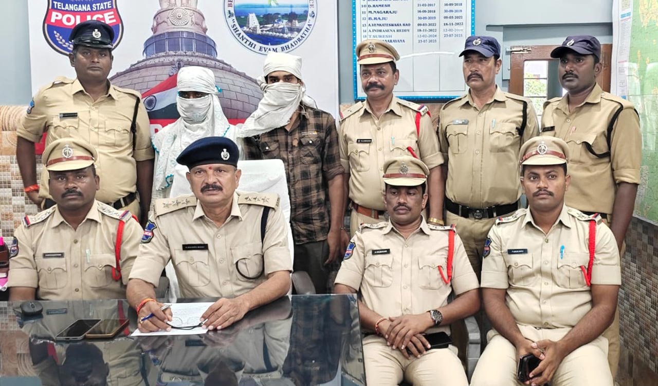 Ganja worth Rs 2.12 crore seized in Kothagudem, two arrested