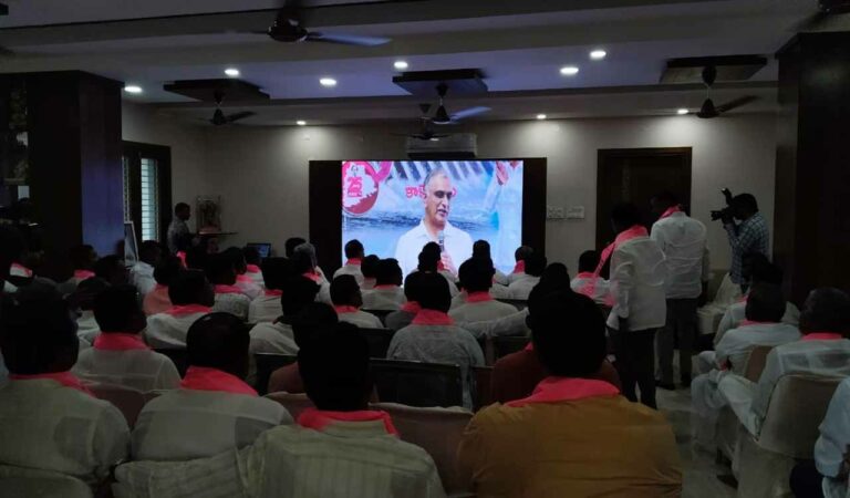 Sangareddy: BRS leaders say Congress conspiring to stall SLIP, BLIP irrigation projects