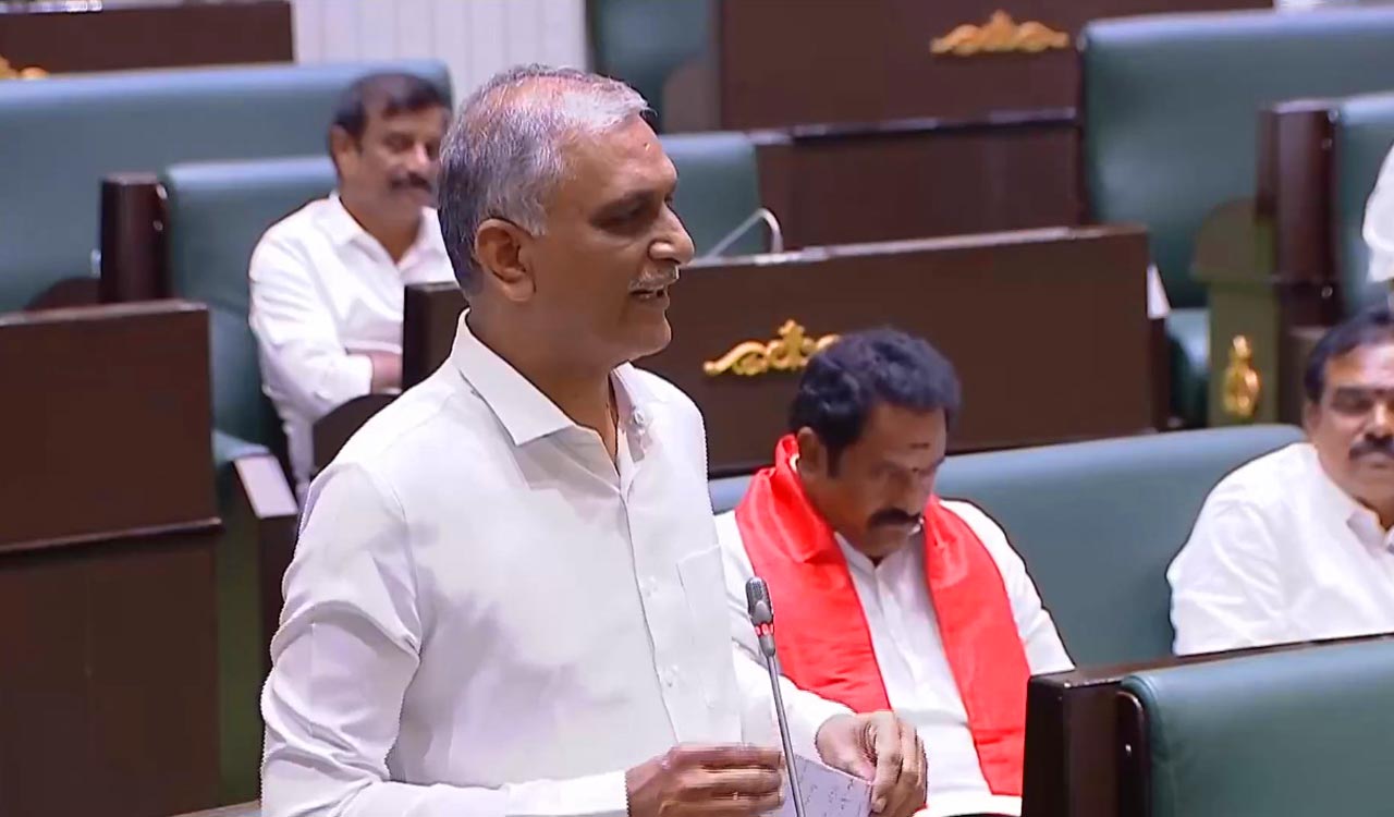 Harish Rao slams Congress over municipal funding, LRS promises and stalled urban projects in Telangana