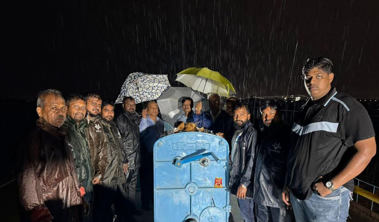 Hyderabad rains: Himayatsagar floodgate lifted, surplus water released into Musi River