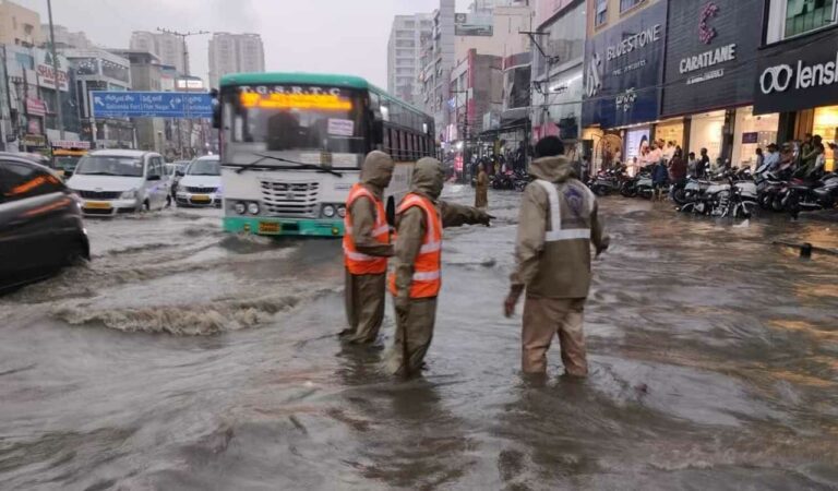 Hyderabad’s Old City hit by flooding after overnight rains