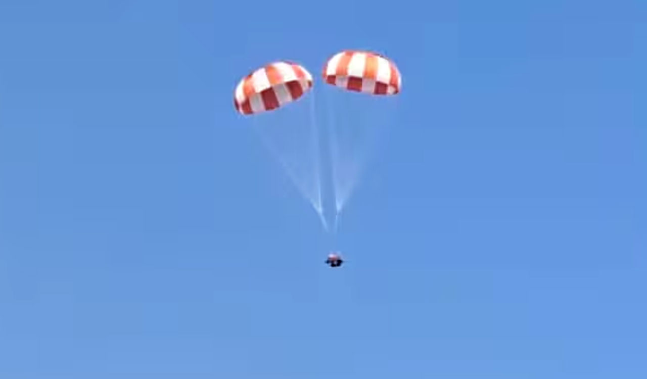 ISRO completes first air-drop test of Gaganyaan parachute system