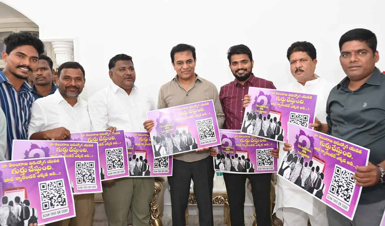 KTR releases BRS Student wing’s “Scanner Poster” to expose Congress’s unfulfilled promises