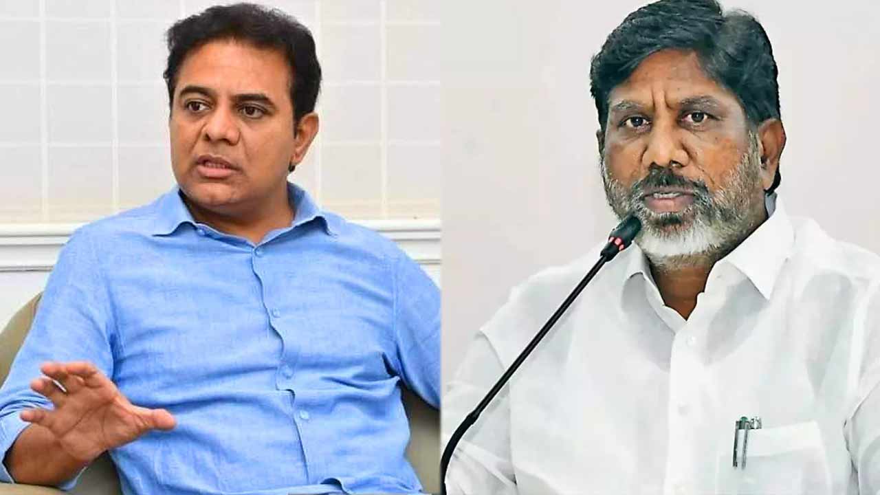 Telangana: KTR dares Bhatti Vikramarka to face people on Six Guarantees