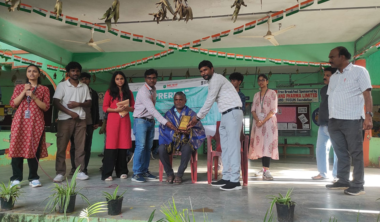 MLRIT organises ‘Prerna’ outreach Programme at ZPHS Dundigal