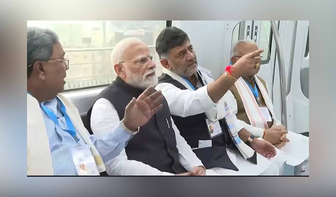 Modi’s Metro joke draws laughter from CM Siddaramaiah, DCM Shivakumar
