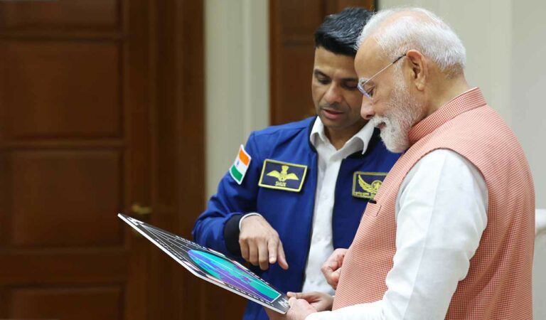 PM Modi jokes with astronaut Shubhanshu Shukla about 'homework' during ISS mission debrief