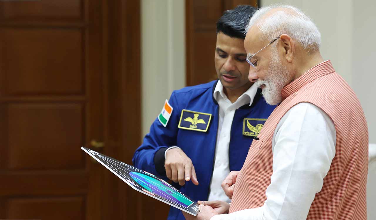 PM Modi jokes with astronaut Shubhanshu Shukla about ‘homework’ during ISS mission debrief