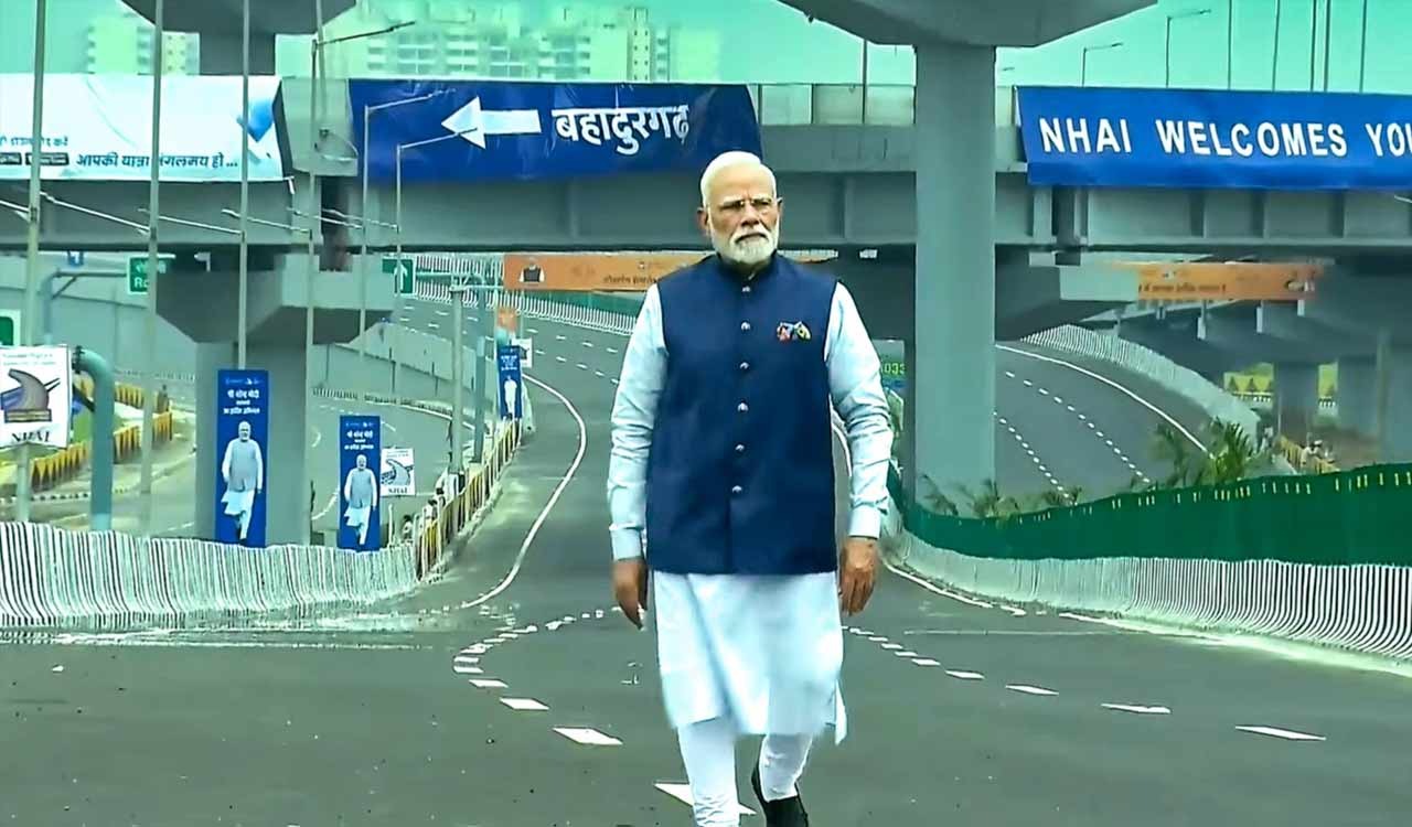PM Modi inaugurates two highways worth Rs 11,000 cr to decongest Delhi     