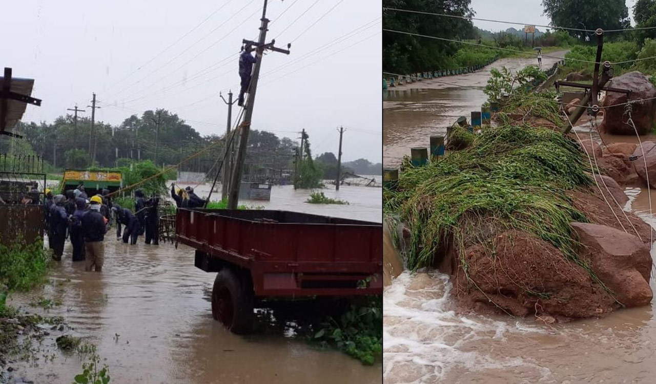 Manjeera river wreaks havoc, seven villages marooned in Nizamabad