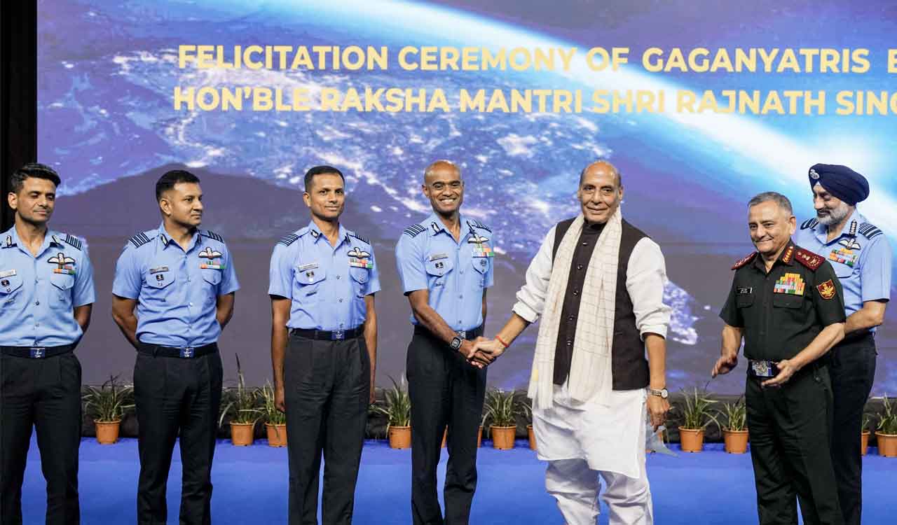 Rajnath Singh hails Gaganyaan as a new chapter in Atmanirbhar Bharat
