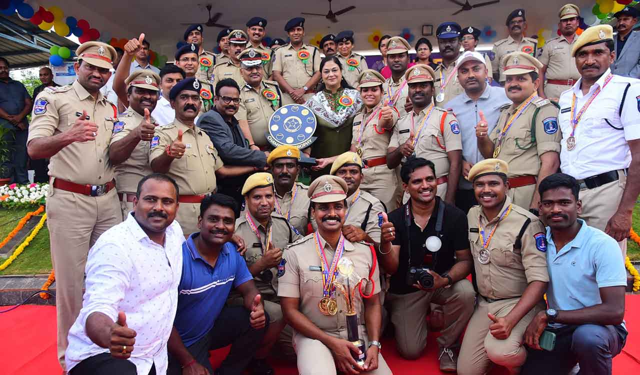 Cyberabad Commissionerate wins Overall Championship at Police Duty Meet