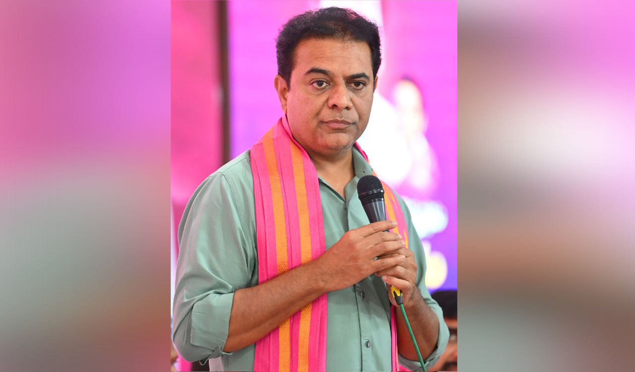 Promises without performance, celebrations without substance: KTR takes dig at Telangana Congress model