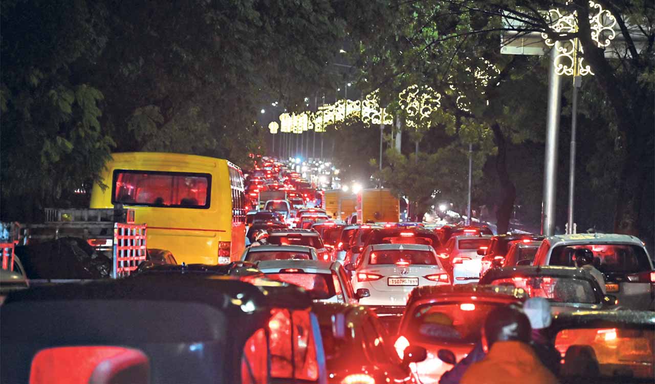 Hyderabad: Gachibowli records 12.35 cm rain; IT corridors choke under traffic