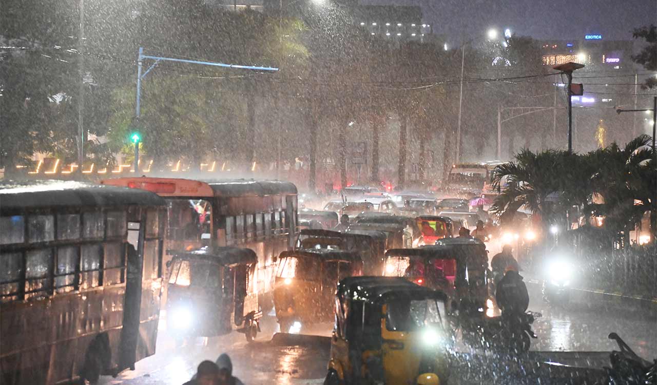 Hyderabad: Gachibowli records 12.35 cm rain; IT corridors choke under traffic