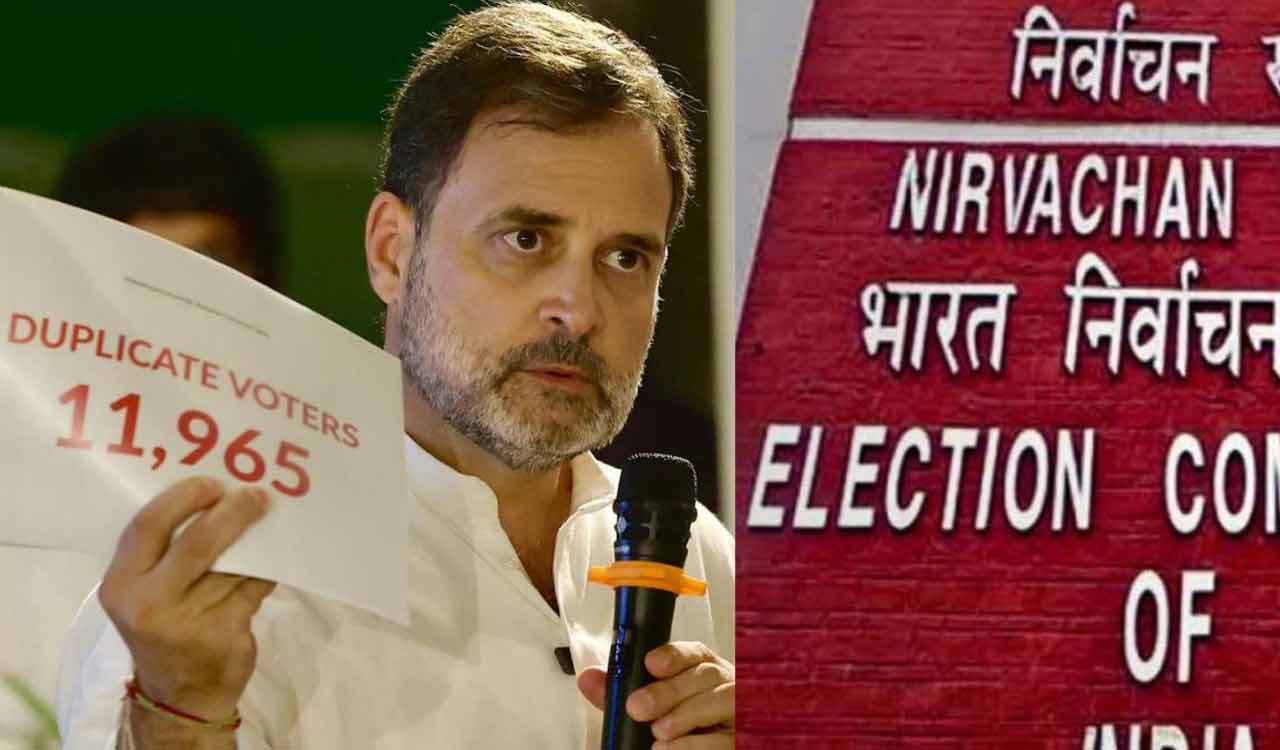 Karnataka poll body serves notice to Rahul Gandhi on ‘vote chori’ allegations