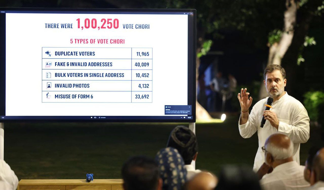 Rahul Gandhi must apologise if voter fraud claims lack evidence: ECI sources