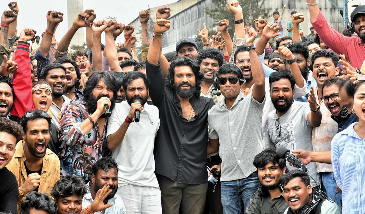 Ram Charan’s ‘Peddi’ unit begins filming grand song with 1000 dancers