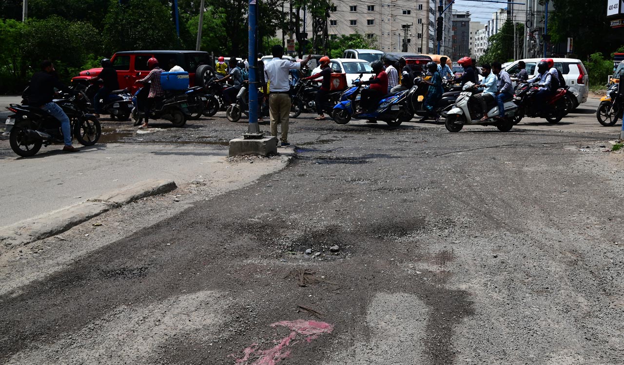Battered roads in Hyderabad frustrate commuters; GHMC apathy worsens woes