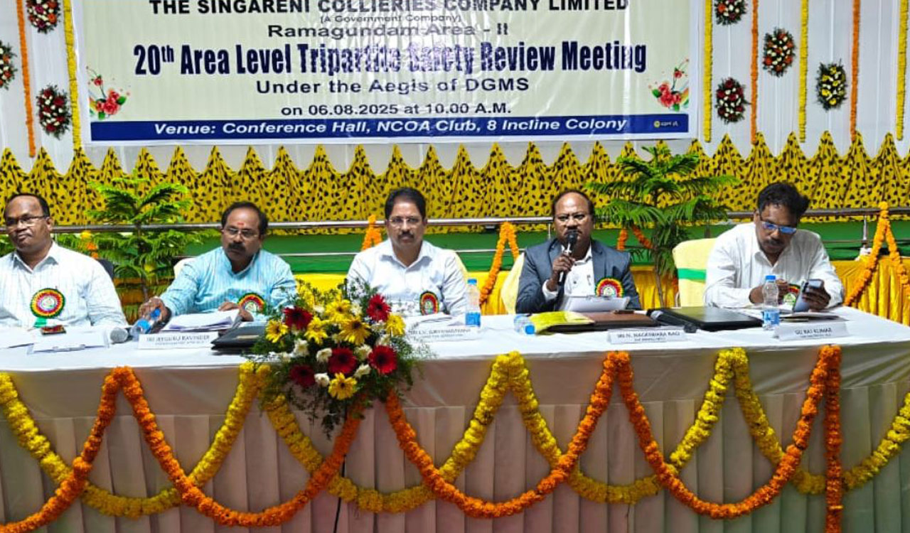 SCCL pushes for zero accidents at 20th tripartite safety meet in Ramagundam