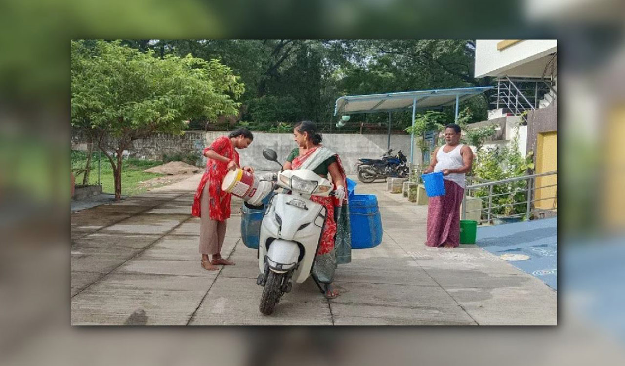 Novel protest: Former corporator collects garbage in Ramagundam