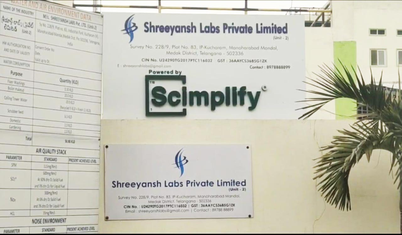 Gas leak at pharma unit in Medak leaves workers hospitalised; PCB issues Stop Production Order