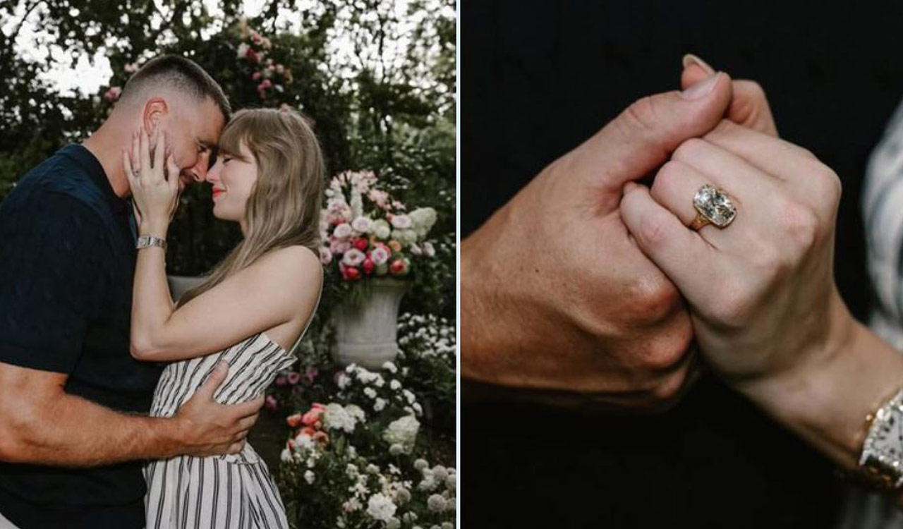 Swifties celebrate as Taylor and Travis share fairytale engagement news in Insta post