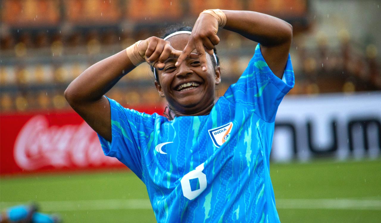 Teen prodigy Anushka Kumari, 14, fires hat-trick as she leads India’s charge in SAFF U17 Women’s Championship