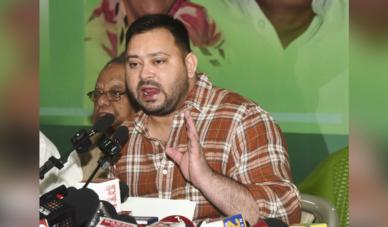 RJD’s Tejashwi accuses BJP of stealing votes in Bihar