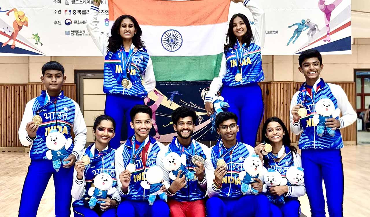 Telangana skaters win historic gold at Asian Roller Skating Championship