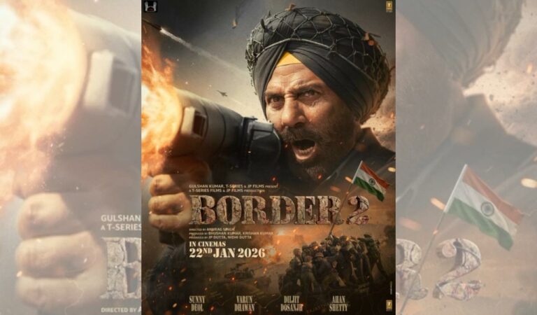 The makers of Border 2, starring Sunny Deol, Diljit Dosanjh, Varun Dhawan and Ahan Shetty, have announced a January 22, 2026 release, unveiling the first poster on Independence Day.