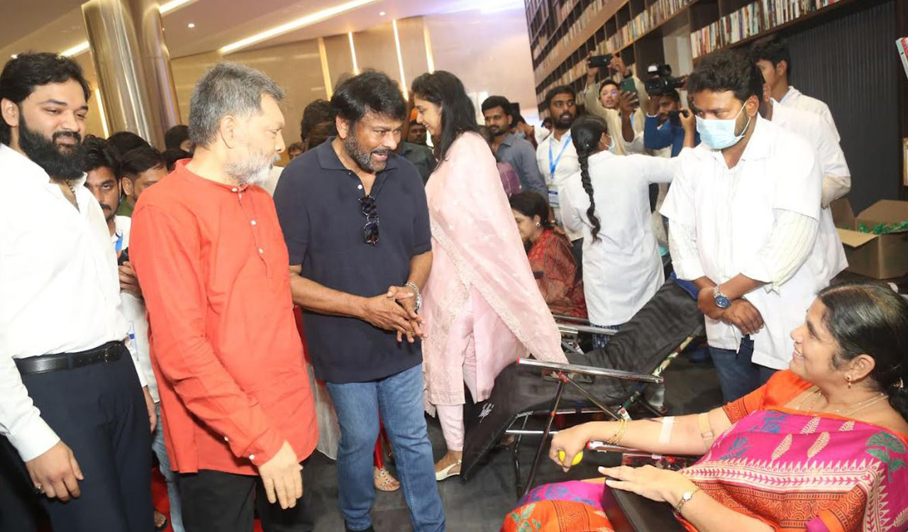 Chiranjeevi, Phoenix Foundation host mega blood drive for Armed Forces