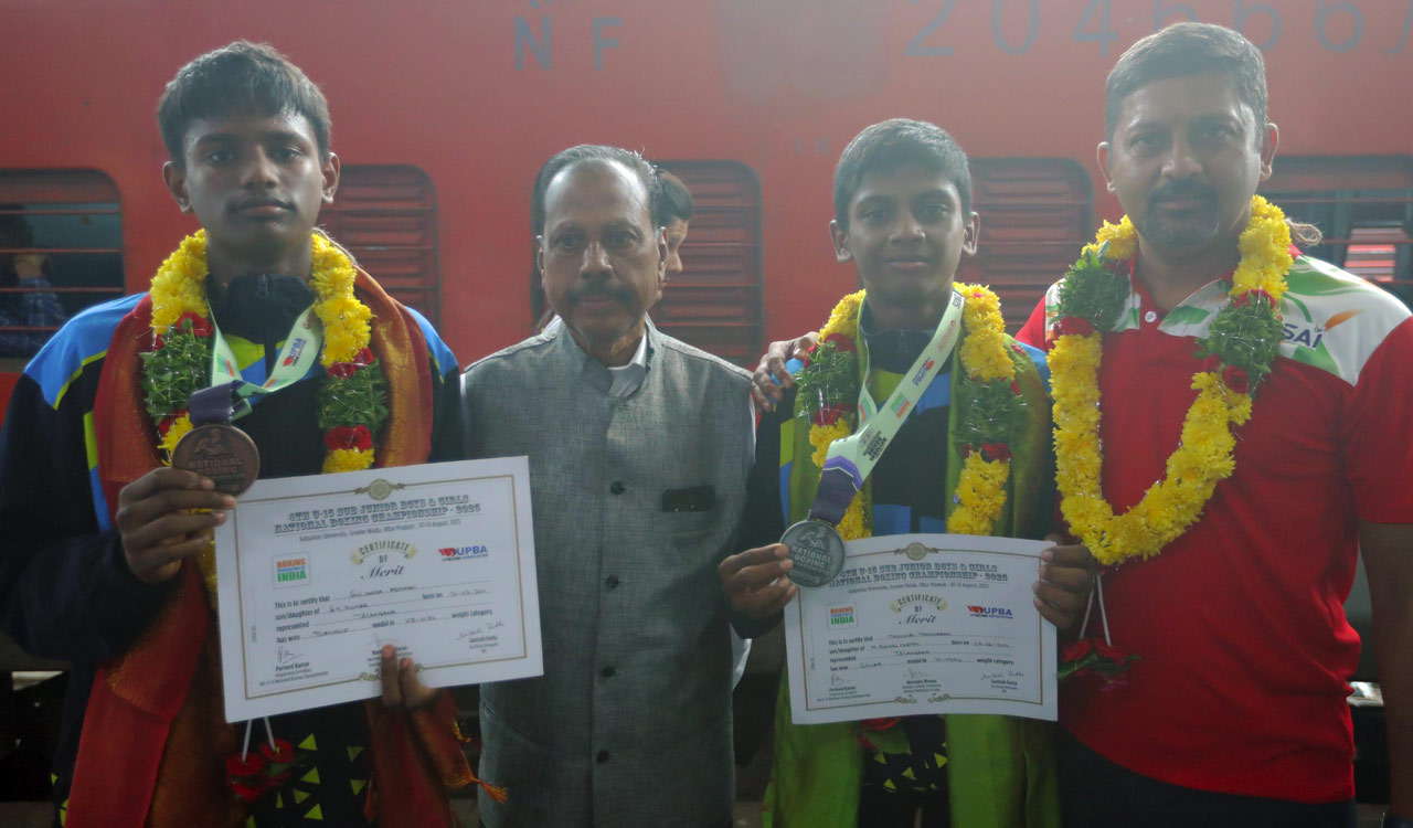 Ramcharan wins silver, Abhinay claims bronze at Sub-Junior Boxing Championship