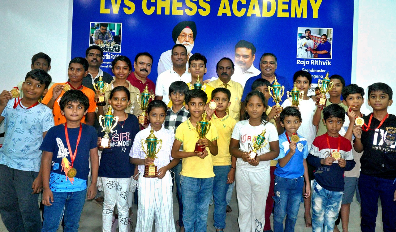 Ravi Krishna wins inaugural LVS Academy Rapid Chess tournament