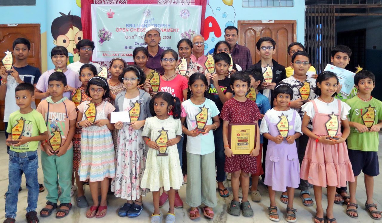 Prasidh Ambati, Shanmukha Pulli claim titles at Brilliant Trophy chess tournament