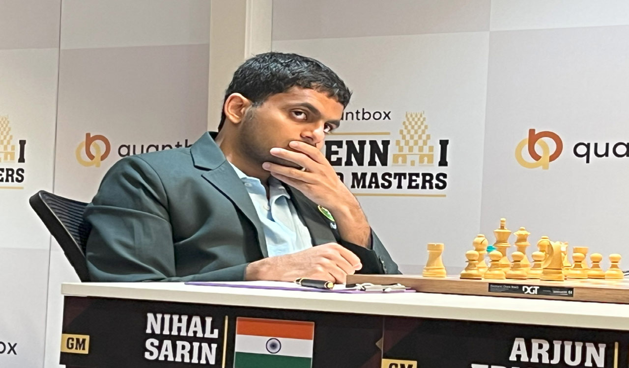 Nihal Sarin beats Arjun Erigaisi, Keymer stays on top in Chennai Grand Masters
