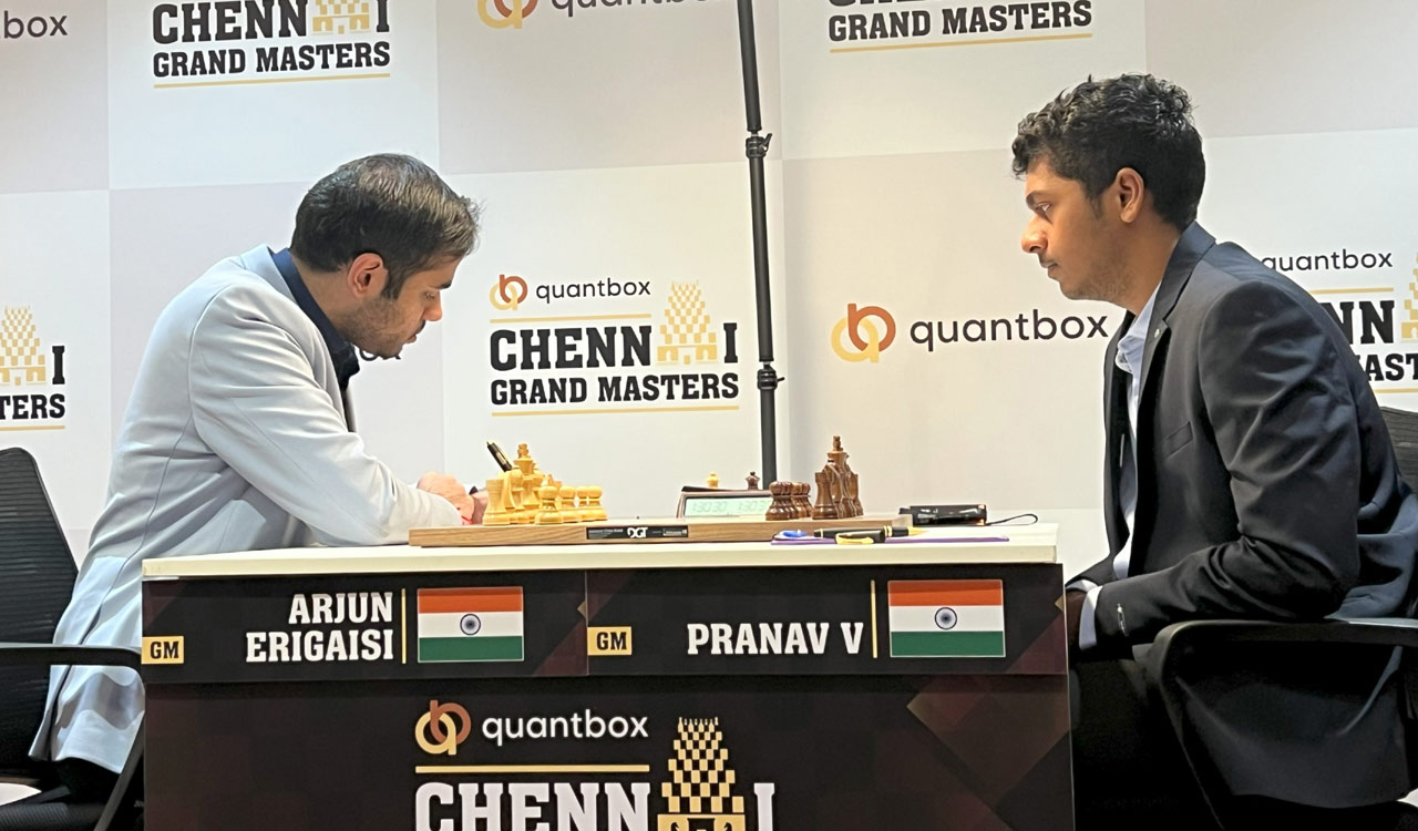 Keymer leads Chennai Grandmasters despite draw with Vidit