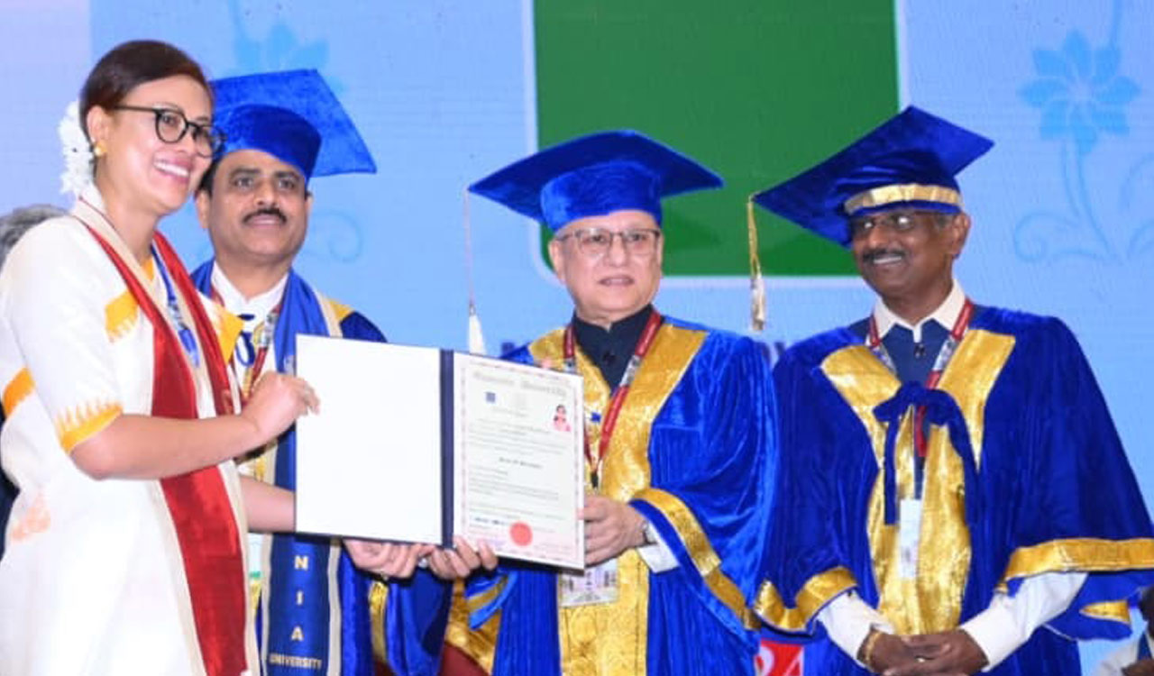 SATG’s Sonibala Devi awarded Doctorate by Osmania University