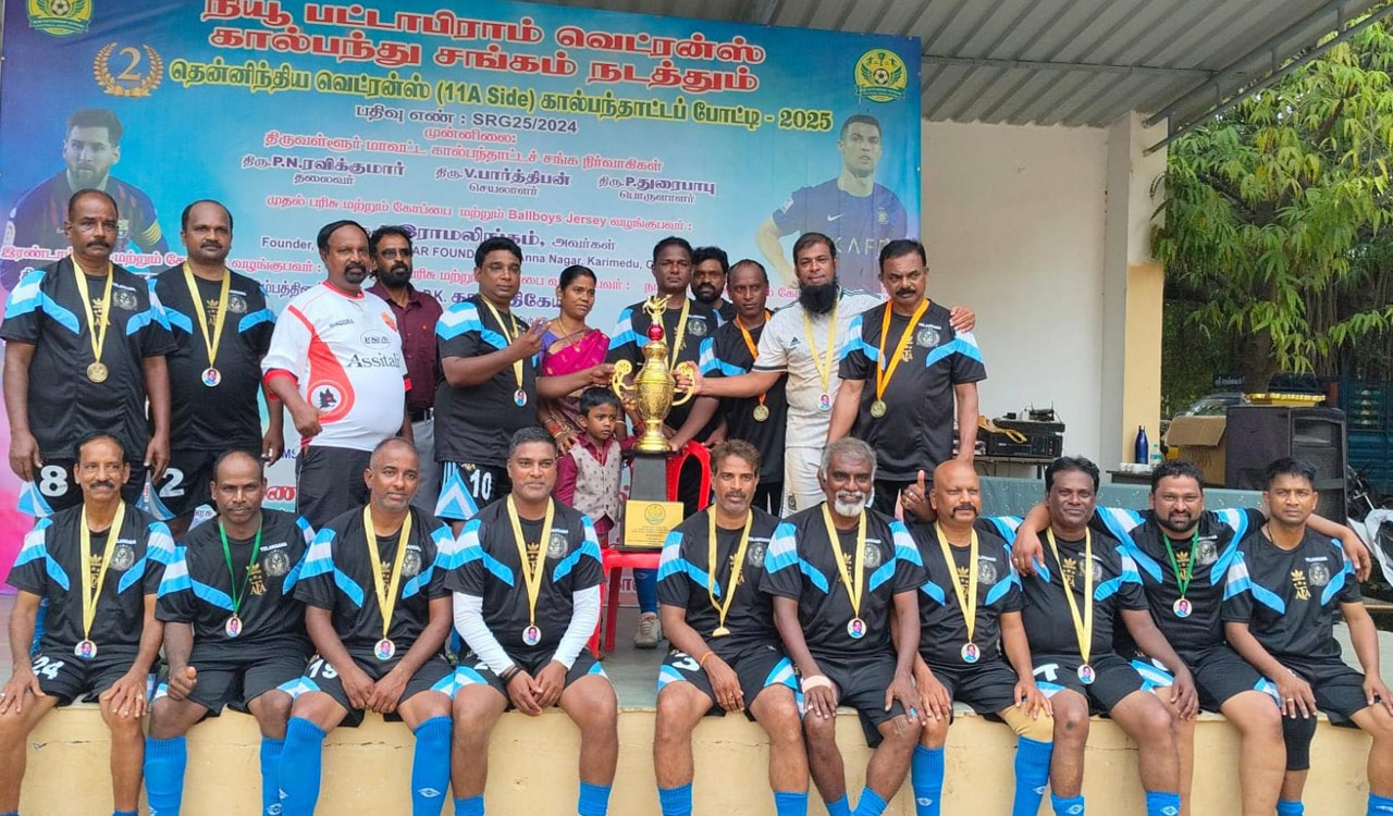 Jawahar Soccer Club edges Nilgiri Ooty to lift Veterans Trophy